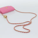 CHANEL Matelasse Chain Shoulder Bag Lamb Skin Pink Gold Tone CC Auth 192738M-7