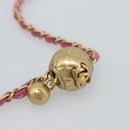 CHANEL Matelasse Chain Shoulder Bag Lamb Skin Pink Gold Tone CC Auth 192738M-9