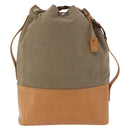 GUCCI Shoulder Bag Canvas Green Beige 110233 Auth 192739A-3