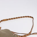 GUCCI Shoulder Bag Canvas Green Beige 110233 Auth 192739A-9