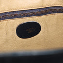 GUCCI GG Supreme Shoulder Bag PVC Leather Navy Gold Tone Auth 192742-16