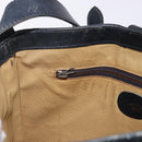 GUCCI GG Supreme Shoulder Bag PVC Leather Navy Gold Tone Auth 192742-20