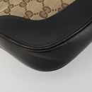 GUCCI GG Canvas Jackie Webb Sherry Line Bag Beige Silver 001 3306 Auth 192743V-11