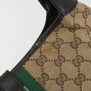 GUCCI GG Canvas Jackie Webb Sherry Line Bag Beige Silver 001 3306 Auth 192743V-15