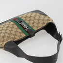 GUCCI GG Canvas Jackie Webb Sherry Line Bag Beige Silver 001 3306 Auth 192743V-6