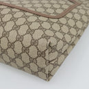 GUCCI GG Supreme Tote Bag PVC Leather Beige Auth 192744-10