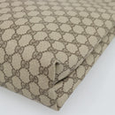 GUCCI GG Supreme Tote Bag PVC Leather Beige Auth 192744-12