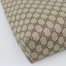 GUCCI GG Supreme Tote Bag PVC Leather Beige Auth 192744-13