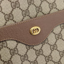 GUCCI GG Supreme Tote Bag PVC Leather Beige Auth 192744-14