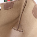 GUCCI GG Supreme Tote Bag PVC Leather Beige Auth 192744-17