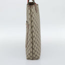 GUCCI GG Supreme Tote Bag PVC Leather Beige Auth 192744-5