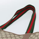 GUCCI GG Supreme Tote Bag PVC Leather Beige Auth 192744-8