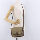 Burberrys Nova Check Shoulder Bag Canvas Brown Gold Tone Auth 192747-21