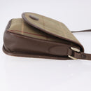 Burberrys Nova Check Shoulder Bag Canvas Brown Gold Tone Auth 192747-4