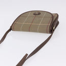 Burberrys Nova Check Shoulder Bag Canvas Brown Gold Tone Auth 192747-6