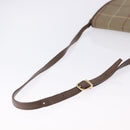 Burberrys Nova Check Shoulder Bag Canvas Brown Gold Tone Auth 192747-7