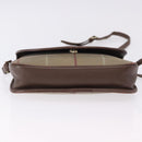 Burberrys Nova Check Shoulder Bag Canvas Brown Gold Tone Auth 192747-9