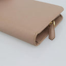 PRADA Long Wallet Safifano leather Pink Gold Tone Auth 192748M-15