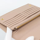 PRADA Long Wallet Safifano leather Pink Gold Tone Auth 192748M-19