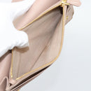 PRADA Long Wallet Safifano leather Pink Gold Tone Auth 192748M-21