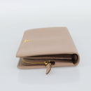 PRADA Long Wallet Safifano leather Pink Gold Tone Auth 192748M-3