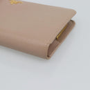 PRADA Long Wallet Safifano leather Pink Gold Tone Auth 192748M-7