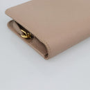 PRADA Long Wallet Safifano leather Pink Gold Tone Auth 192748M-14