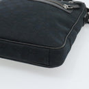 GUCCI GG Canvas Shoulder Bag Black Silver 92551 Auth 192749-10