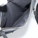 GUCCI GG Canvas Shoulder Bag Black Silver 92551 Auth 192749-22
