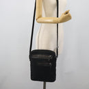 GUCCI GG Canvas Shoulder Bag Black Silver 92551 Auth 192749-25