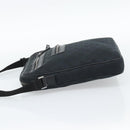 GUCCI GG Canvas Shoulder Bag Black Silver 92551 Auth 192749-4
