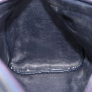 Christian Dior Trotter Canvas Hand Bag Navy Gold Tone Auth 192750-19