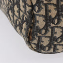 Christian Dior Trotter Canvas Hand Bag Navy Gold Tone Auth 192750-5