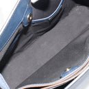 BURBERRY Hand Bag Leather Navy Beige Auth 192751A-25