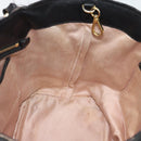 Miu Miu Hand Bag Leather Black Gold Tone Auth 192754-19