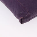 BOTTEGA VENETA INTRECCIATO Shoulder Bag Leather Purple Auth 192755A-9
