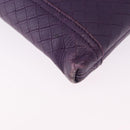 BOTTEGA VENETA INTRECCIATO Shoulder Bag Leather Purple Auth 192755A-16