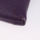 BOTTEGA VENETA INTRECCIATO Shoulder Bag Leather Purple Auth 192755A-17