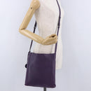 BOTTEGA VENETA INTRECCIATO Shoulder Bag Leather Purple Auth 192755A-21