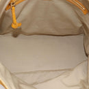CELINE Hand Bag Leather Yellow Silver Auth 192757A-11