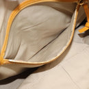 CELINE Hand Bag Leather Yellow Silver Auth 192757A-22