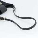 FENDI Mamma Baguette Hand Bag Cotton Black Silver Auth 192758A-7
