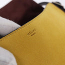 CELINE Shoulder Bag Leather Bordeaux Silver Auth 192760A-18