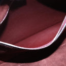 CELINE Shoulder Bag Leather Bordeaux Silver Auth 192760A-25