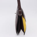 CELINE Shoulder Bag Leather Bordeaux Silver Auth 192760A-4