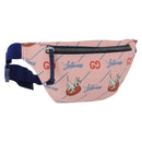 GUCCI Jetsons Collaboration Body Bag Canvas Pink Silver 502095 Auth 192761M-1