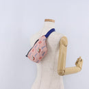 GUCCI Jetsons Collaboration Body Bag Canvas Pink Silver 502095 Auth 192761M-22
