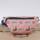 GUCCI Jetsons Collaboration Body Bag Canvas Pink Silver 502095 Auth 192761M-12