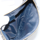 Christian Dior Trotter Canvas Saddle Pouch Navy Gold Auth 192762V-10