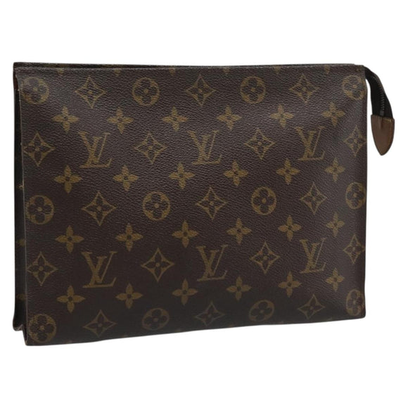 LOUIS VUITTON Monogram Poche Toilette 26 Pouch M47542 LV Auth 192767A